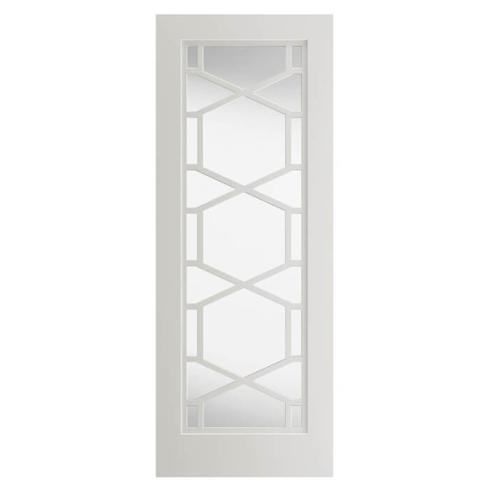 JB Kind Quartz White Primed 12-Lites Internal Glazed Door