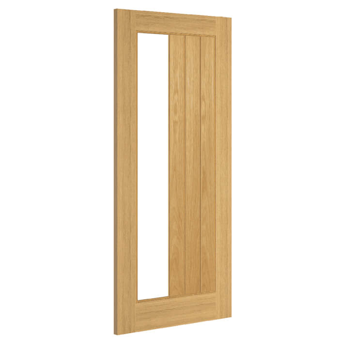 Deanta Ely Pre-Finished Oak 1SL Internal Glazed Fire Door