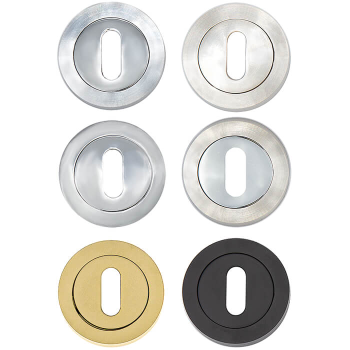 Deanta Round Escutcheon Pair