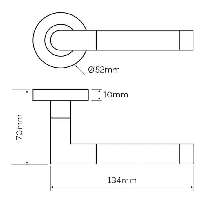 JB Kind Portland Door Handle Latch Pack