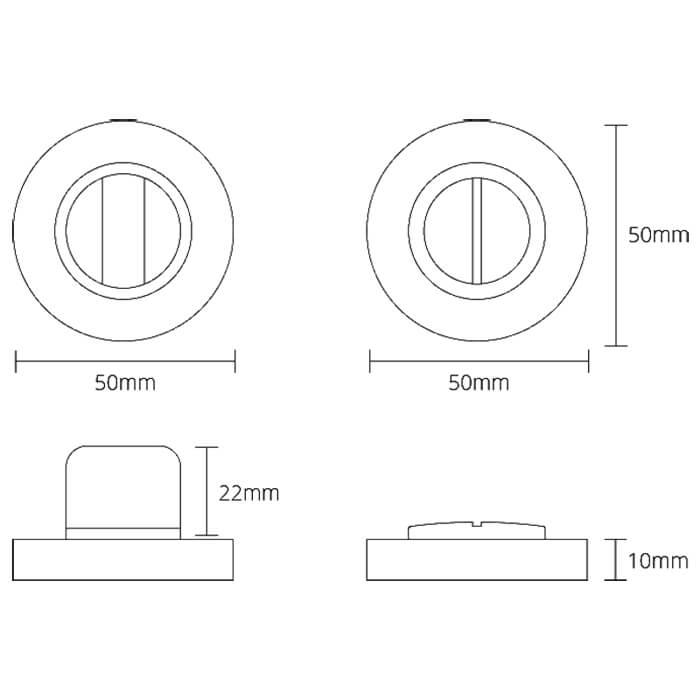 Deanta Round Thumb-Turn Lock