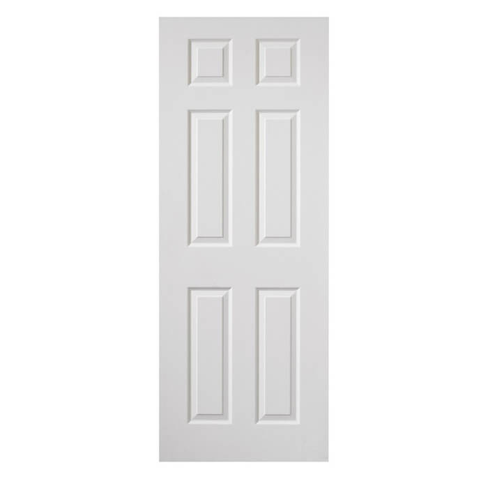 JB Kind Colonist White Primed Grained 6-Panels Internal Door