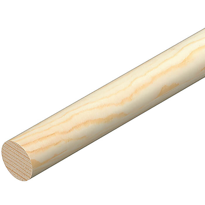 Cheshire Mouldings Pine Dowel - Bundle Of 30 - 2400mm Length