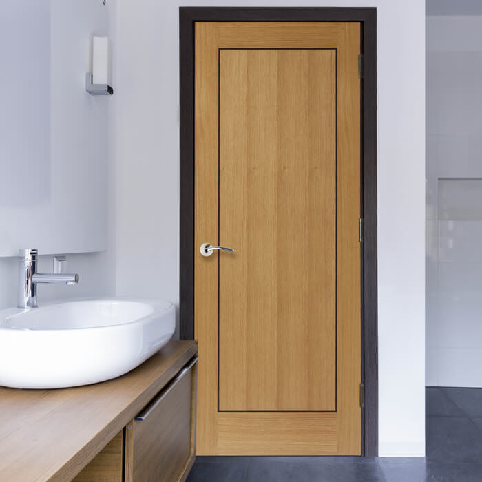 JB Kind Clementine Pre-Finished Oak 1-Panel Internal Door