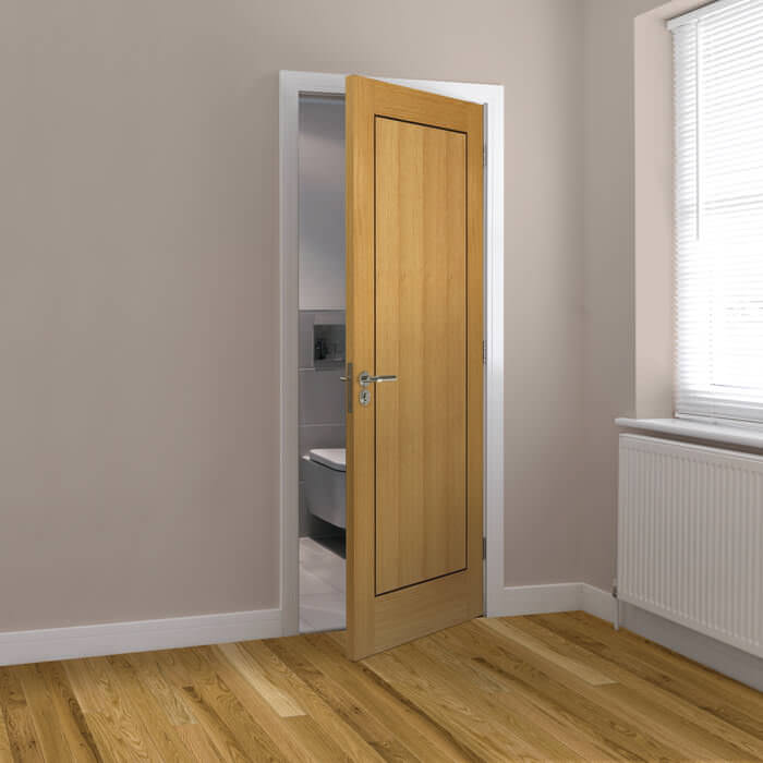 JB Kind Clementine Pre-Finished Oak 1-Panel Internal Door