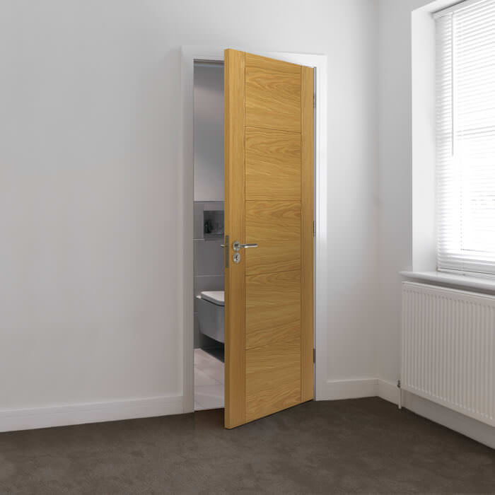 JB Kind Tigris Pre-Finished Oak 5-Panels Internal Fire Door