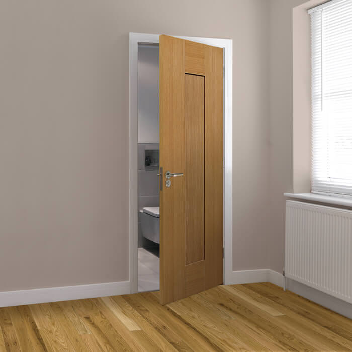 JB Kind Axis Pre-Finished Oak 1-Panel Internal Door