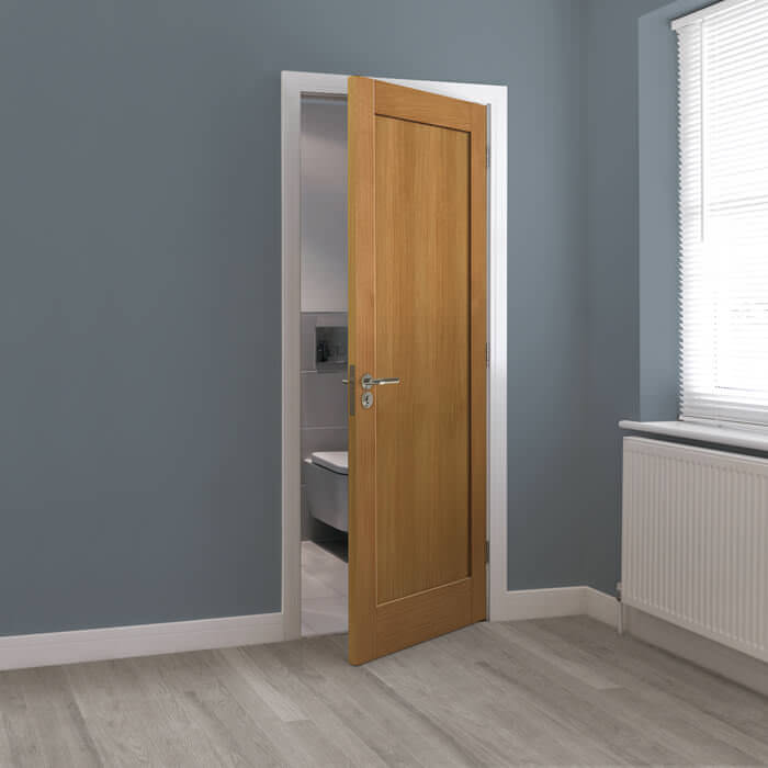 JB Kind Etna Un-Finished Oak 1-Panel Internal Door