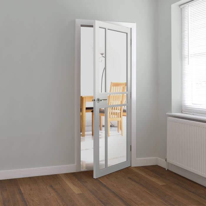 JB Kind City Painted White 5-Lites Internal Glazed Door