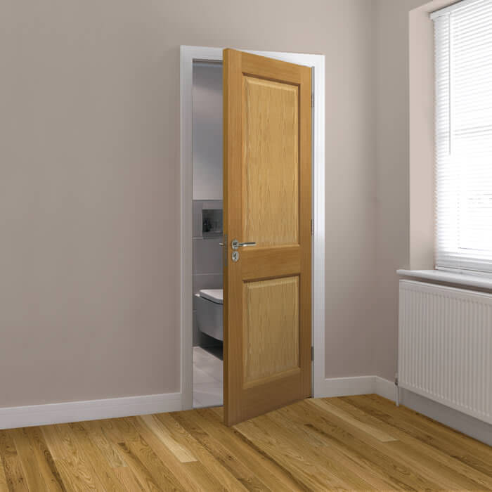 JB Kind Charnwood Pre-Finished Oak 2-Panels Internal Door