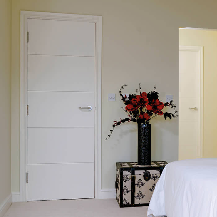 JB Kind Adelphi White Primed 5-Panels Internal Door