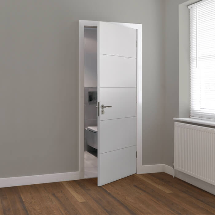 JB Kind Adelphi White Primed 5-Panels Internal Fire Door