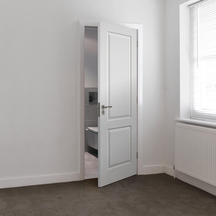 JB Kind Caprice White Primed 2-Panels Internal Fire Door