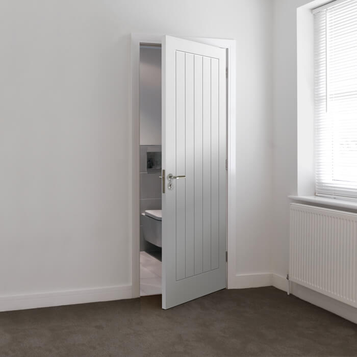 JB Kind Cottage White Primed 1-Panel Internal Fire Door