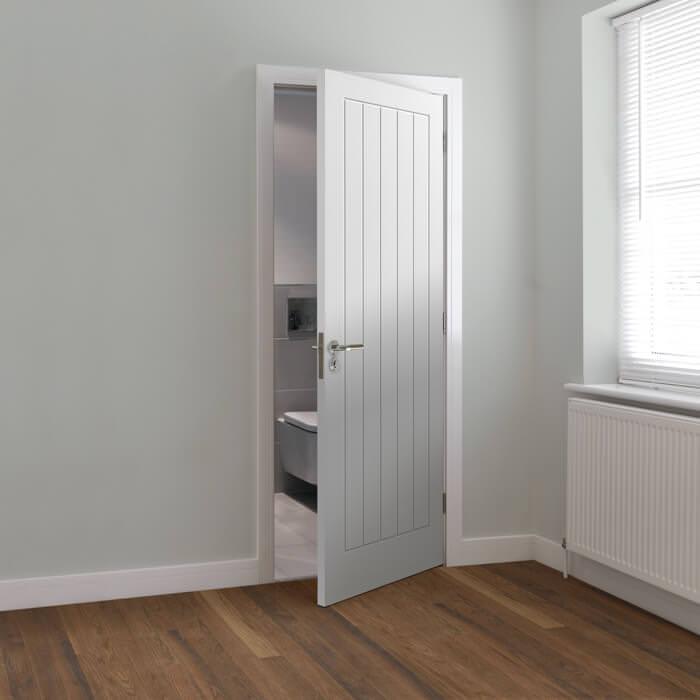 JB Kind Cottage White Primed 1-Panel Internal Fire Door