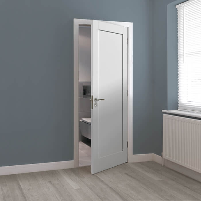 JB Kind Antigua White Primed 1-Panel Internal Door