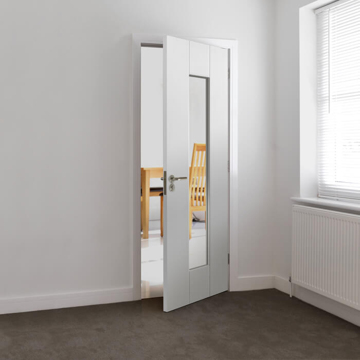 JB Kind Axis White Primed 1-Lite Internal Glazed Door