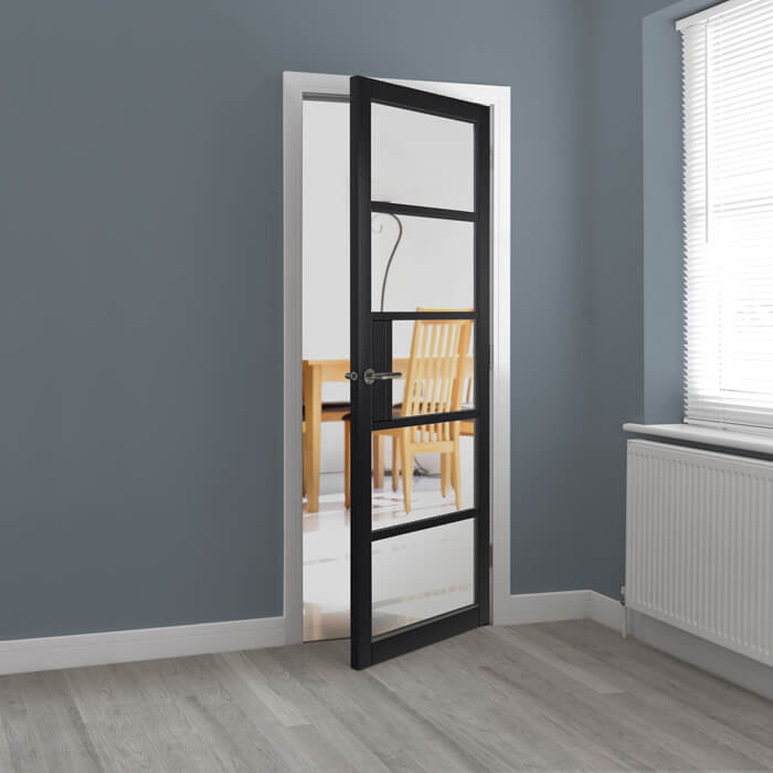 JB Kind Metro Black 5-Lites Internal Glazed Door