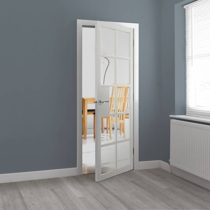 JB Kind Plaza Painted White 10-Lites Internal Glazed Door