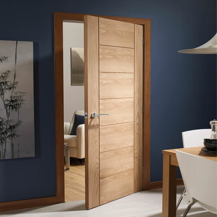 XL Joinery Palermo Essential Pre-Finished Oak 7-Panels Internal Door