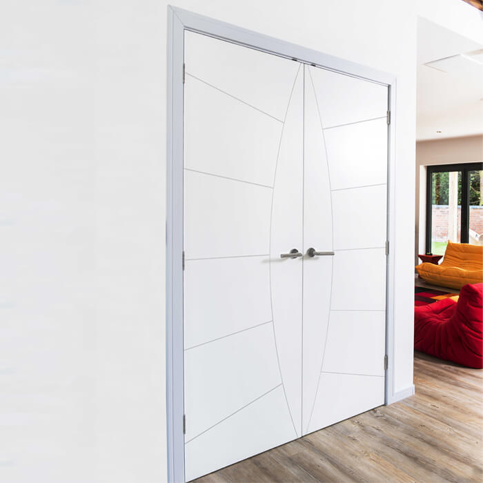 JB Kind Elektra White Primed 7-Panels Internal Flush Door