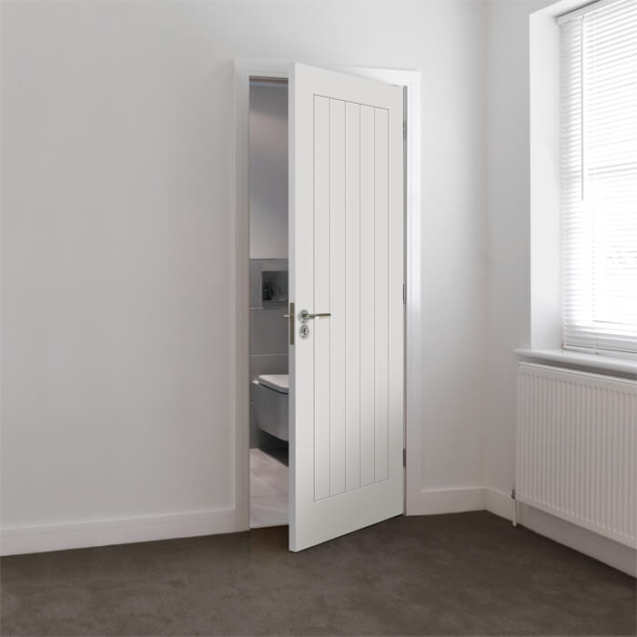 JB Kind Thames White Primed 5-Panels Internal Door