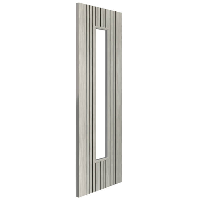 JB Kind Aria Pre-Finished Grey Laminate 1-Lite Internal Glazed Door