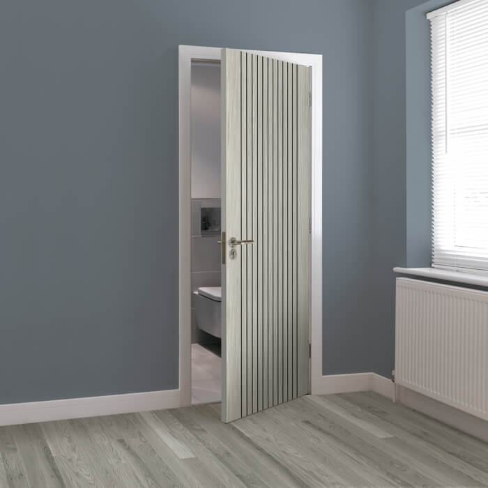 JB Kind Aria Pre-Finished Grey Laminate Internal Door