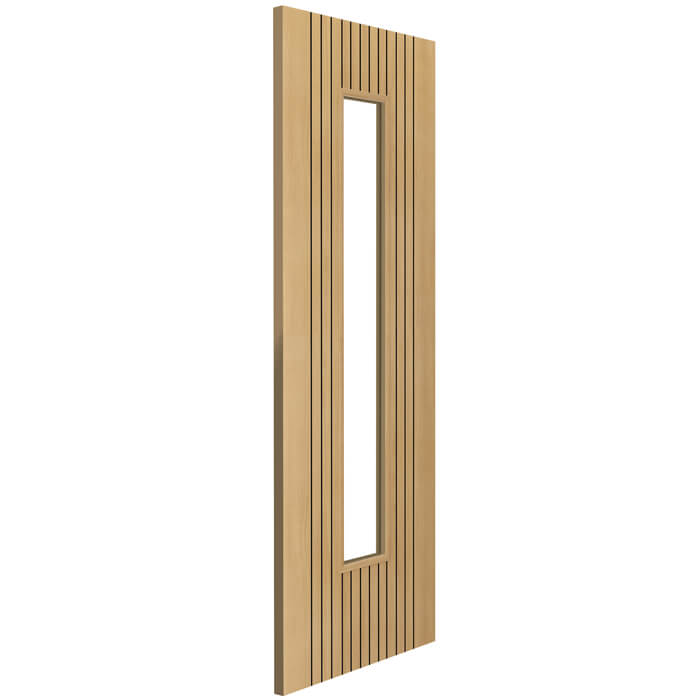 JB Kind Aria Pre-Finished Oak Laminate 1-Lite Internal Glazed Door