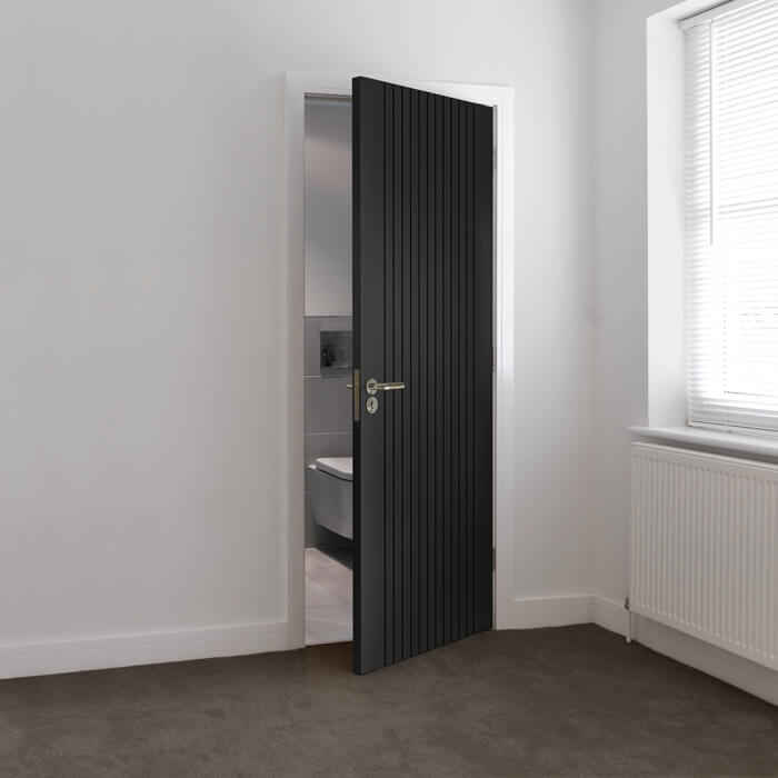 JB Kind Aria Pre-Finished Black Laminate Internal Door