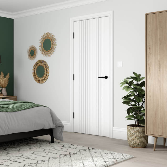 JB Kind Aria White Primed Internal Fire Door