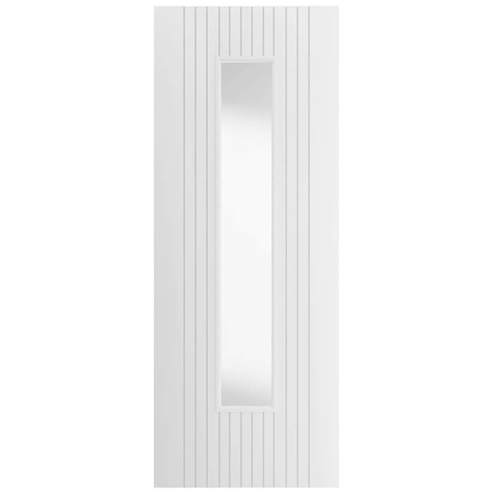 JB Kind Aria White Primed 1-Lite Internal Glazed Door