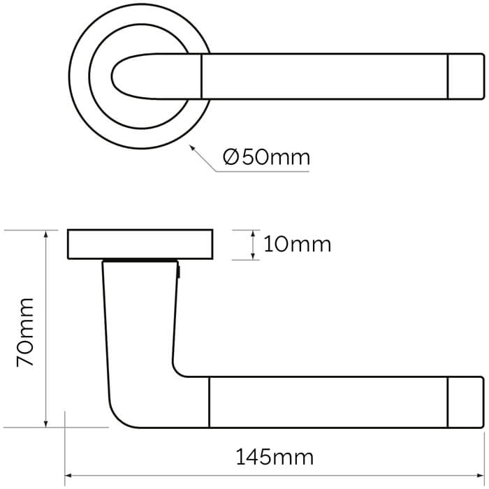 JB Kind Atlanta Satin And Polished-Chrome Door Handle Latch Pack