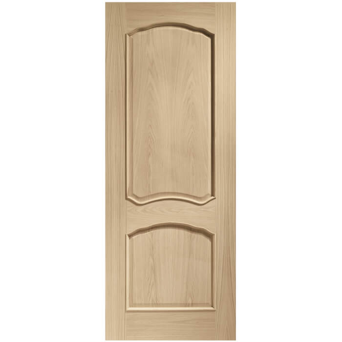 XL Joinery Louis Clear Lacquer Oak 2-Panels Internal Door