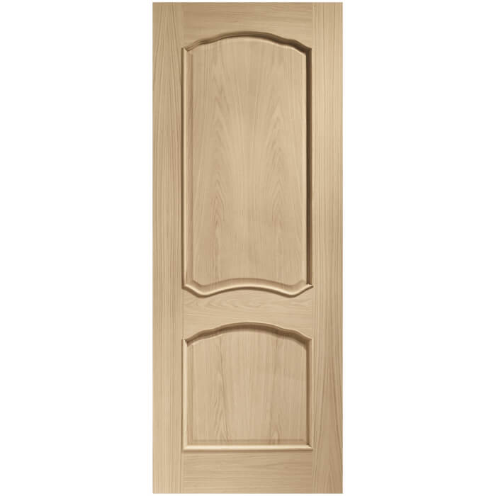 XL Joinery Louis Clear Lacquer Oak 2-Panels Internal Fire Door