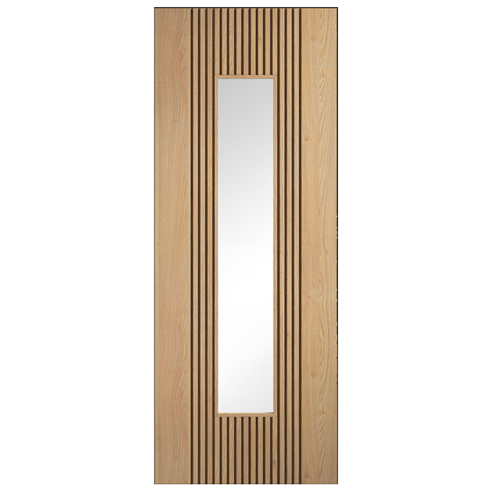 LPD Sydney Pre-Finished Oak 15-Panels 1-Lite Internal Glazed Door