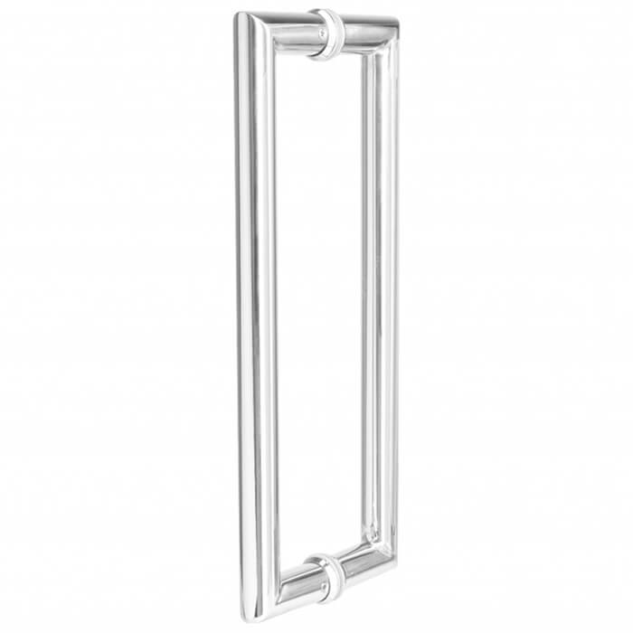 Deanta Mitred 22mm Diameter Polished Steel Pull Handle