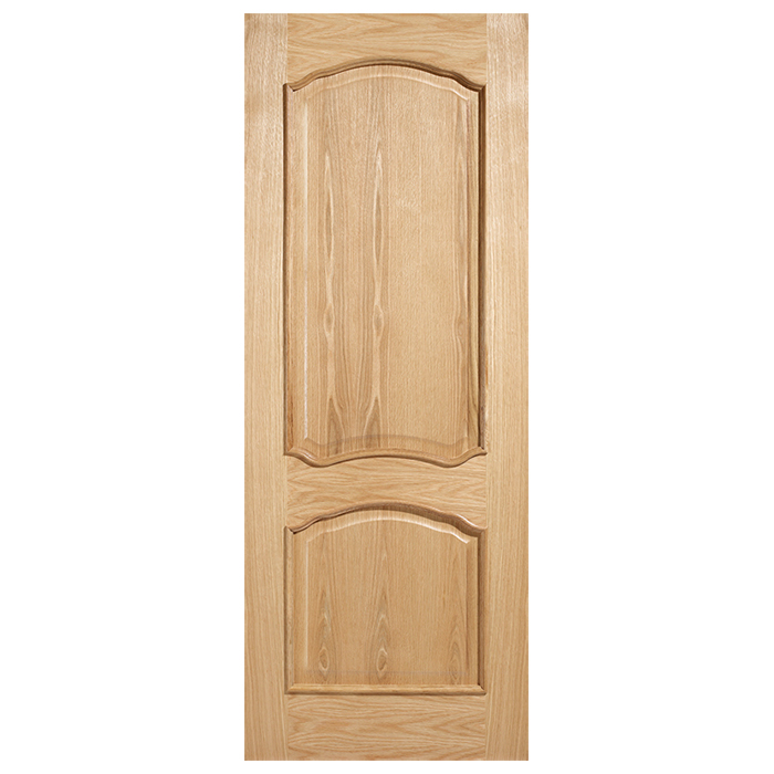 LPD Unfinished Oak Louis RM2S Moulded 2-Panels Internal Door