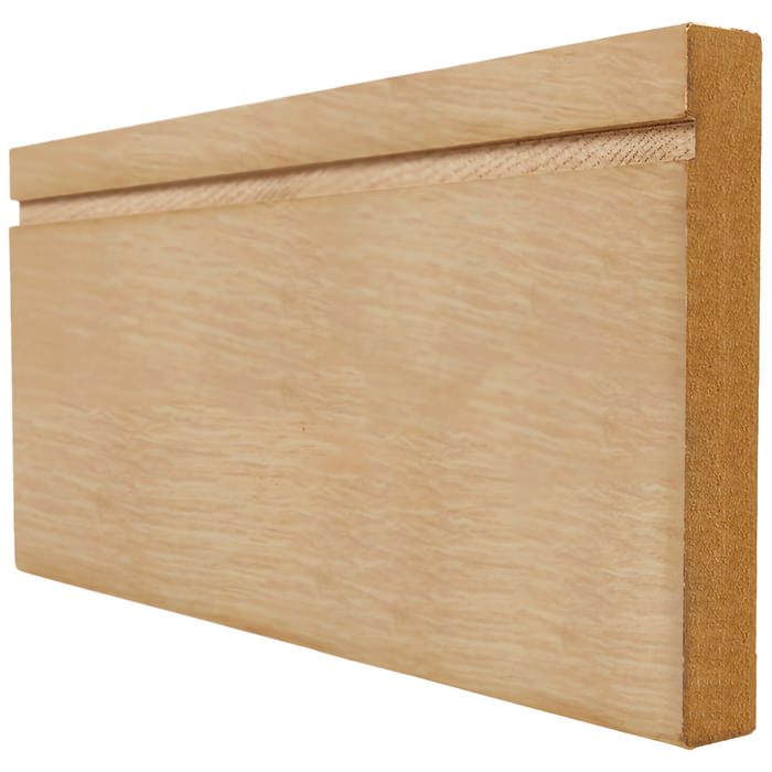 LPD Un-Finished Oak Single Groove Skirting Board