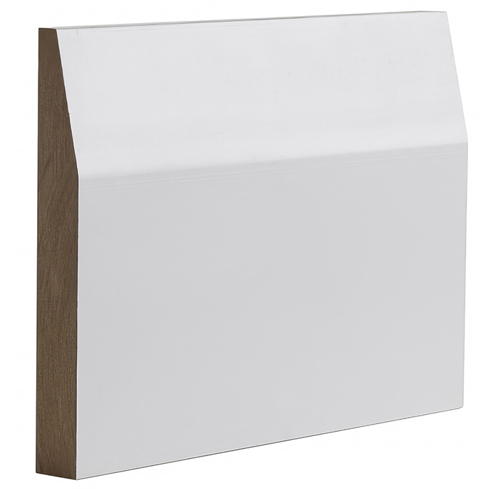 Deanta White Primed Half Splayed Skirting