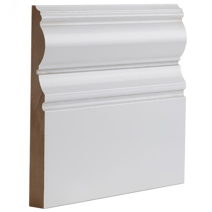 Deanta White Primed Victoriana Skirting