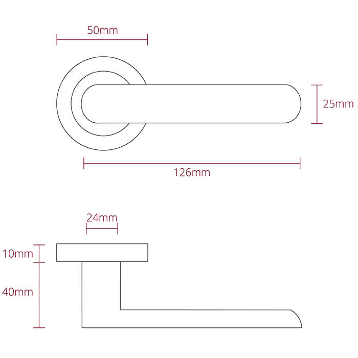 Deanta Parga Polished Chrome Handle