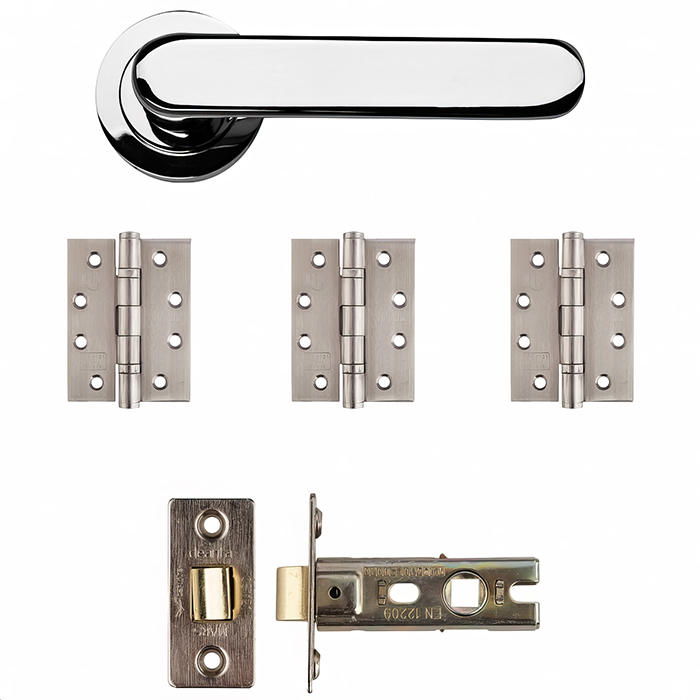 Deanta Parga Polished Chrome Latch Kit