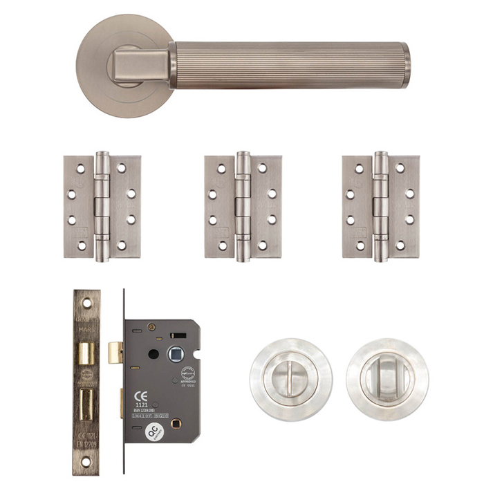 Deanta Delphi Satin Nickel Bathroom Kit