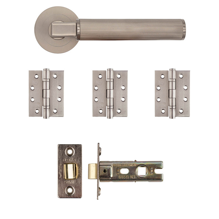 Deanta Delphi Satin Nickel Latch Kit