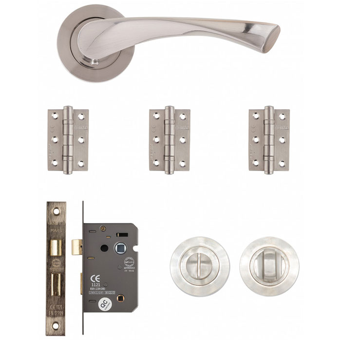 Deanta Fortuna Satin Finish Bathroom Kit