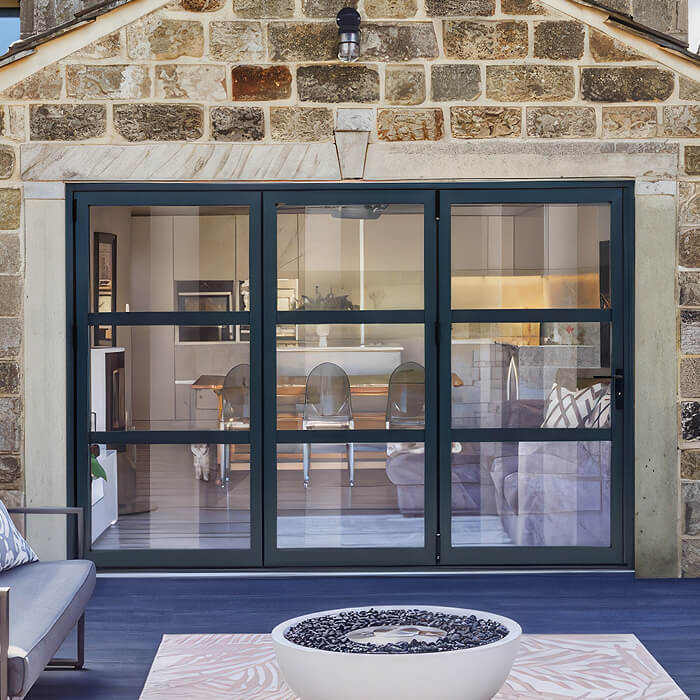 LPD Aluvu Pre-Finished Anthracite-Grey Heritage Style External Bi-Fold Door