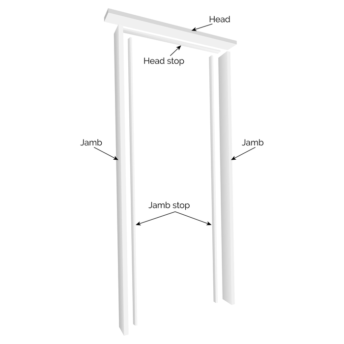 JB Kind Universal White Primed Hardwood Internal Door Lining Set