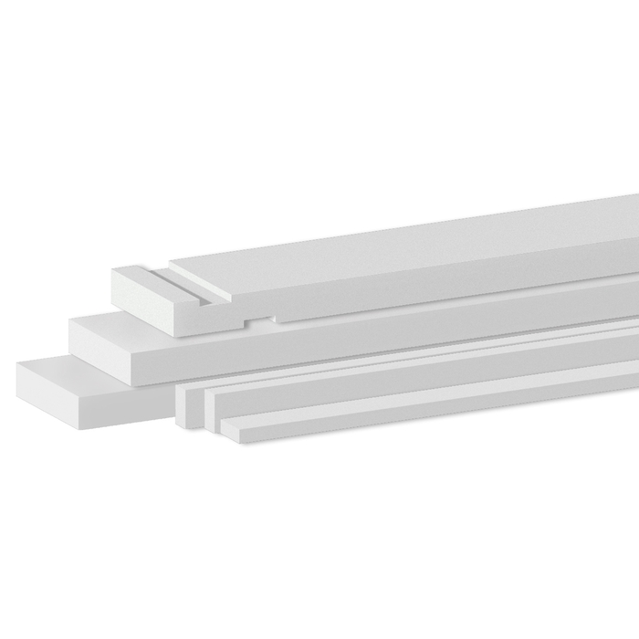 JB Kind Trenched White Primed Hardwood Internal Door Lining Set