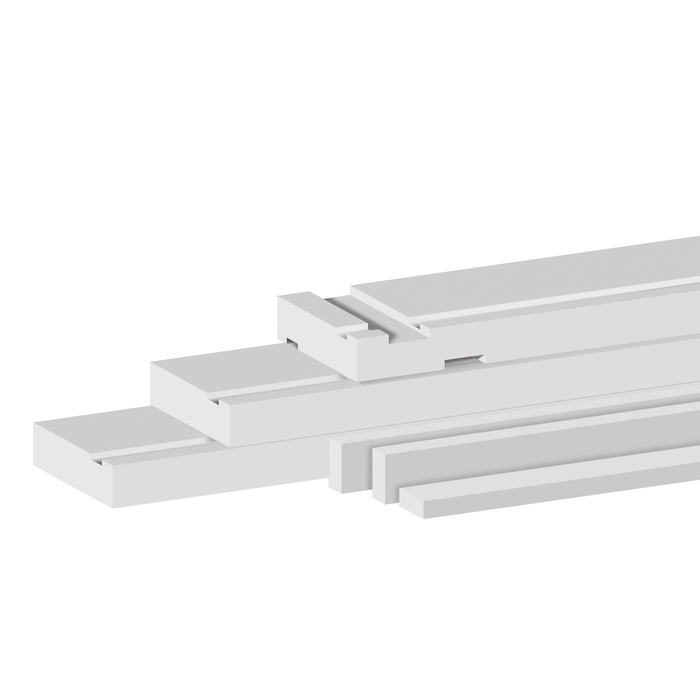 JB Kind Trenched White Primed Hardwood Fire Door Lining Set